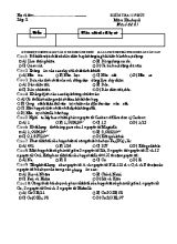 Kiểm tra 15 phút môn Hóa học 8 - Mã số đề 01